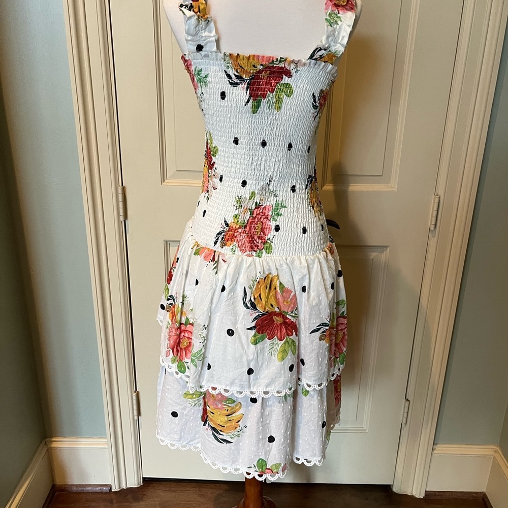 BNWT FARM Rio Nanaju Midi Dress in White Size X-Small - Picture 2 of 9